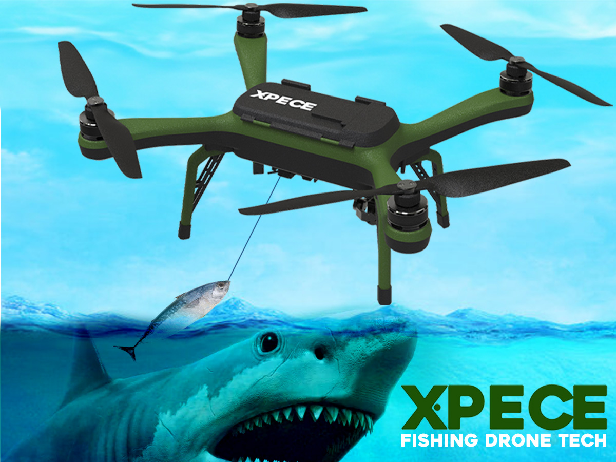 XPECE ONE: Waterproof Fishing Drone that floats and flies to drop